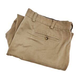 Oak Hill Pants Men's‎ 46x32 Brown Khakis Chinos Slacks Straight 100% Cotton
